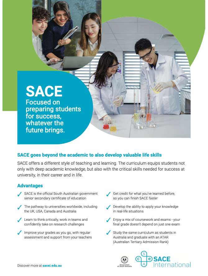 SACE Advantages (South East Asia)